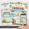 customizable school carnival flyers in printed and digital formats